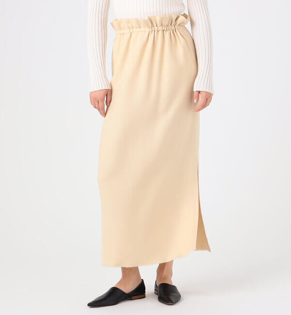 DES PRES「ブロークンバルキーツイル ギャザーマキシスカート」|スカート|