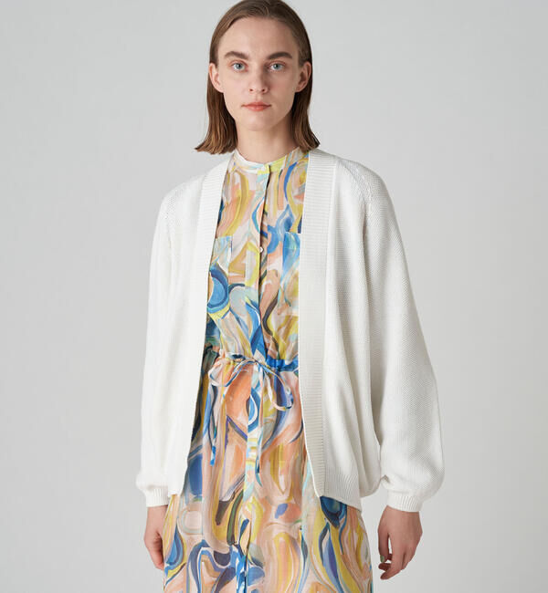 Ballsey「モスステッチ フロントオープンカーディガン」|カーディガン|