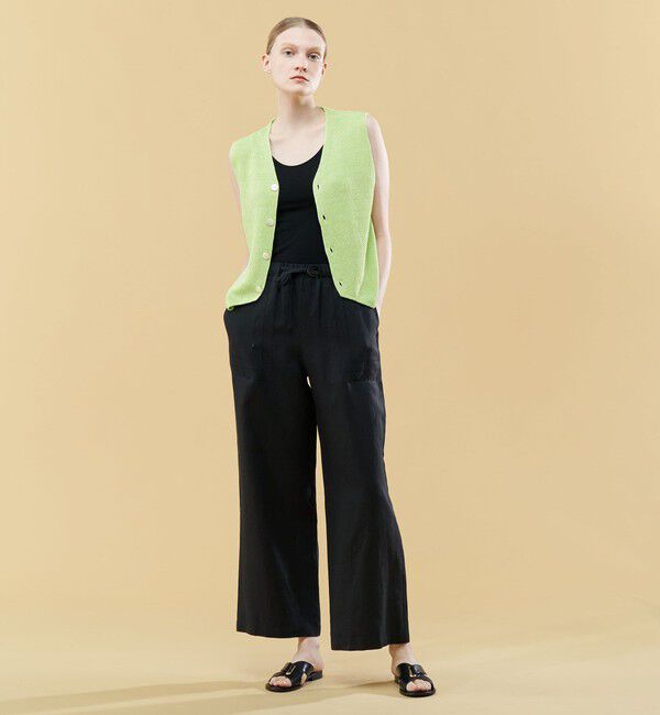 GALERIE VIE「リネンフルカーディガン Vネックベスト」|ニット・セーター|