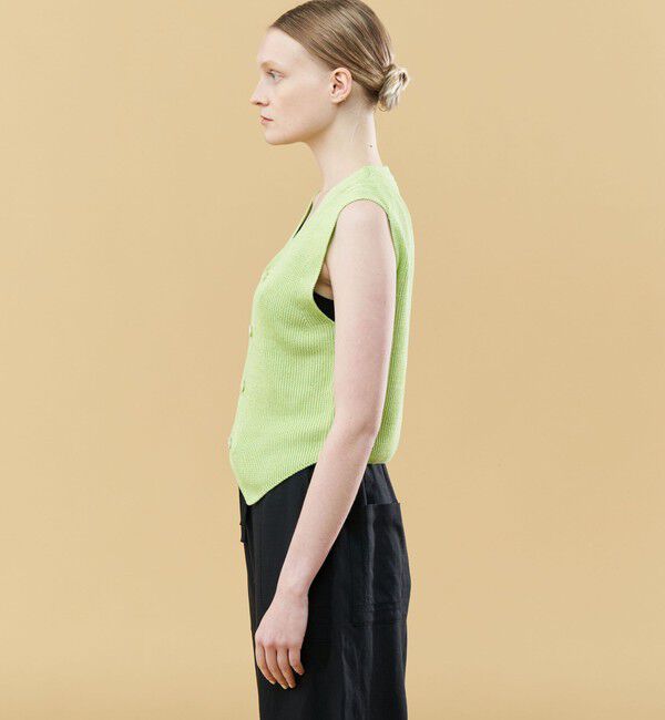 GALERIE VIE「リネンフルカーディガン Vネックベスト」|ニット・セーター|