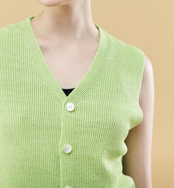 GALERIE VIE「リネンフルカーディガン Vネックベスト」|ニット・セーター|