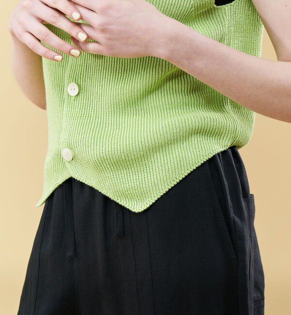 GALERIE VIE「リネンフルカーディガン Vネックベスト」|ニット・セーター|