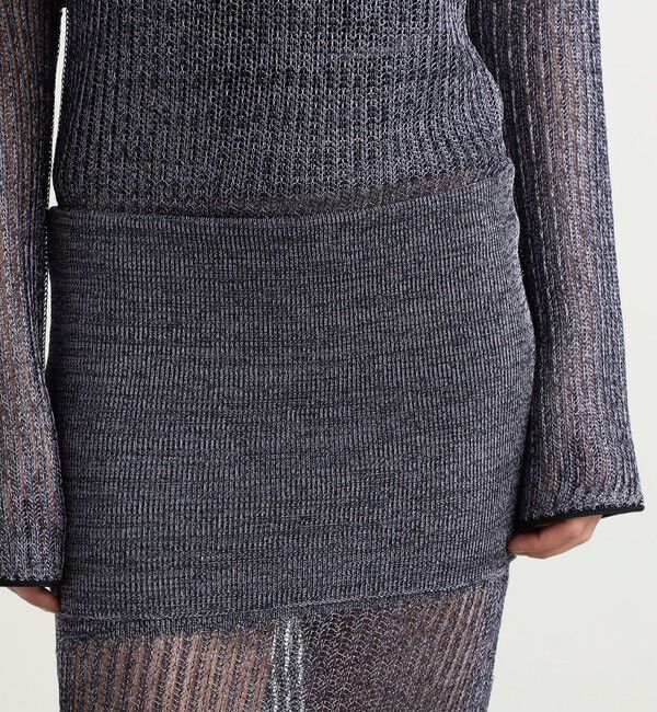 BACCA「ポリエステルレース ニットチューブスカート」|スカート|