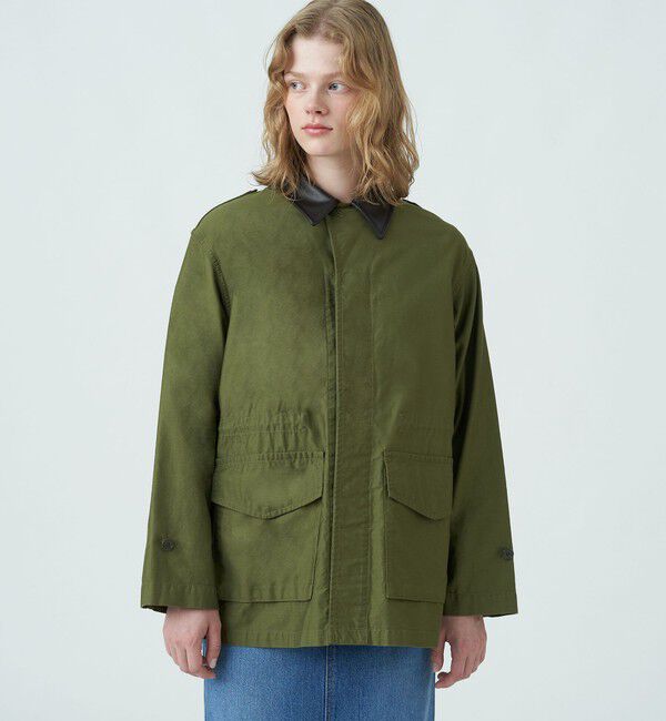 MACPHEE「スラブバックサテン ミリタリージャケット」|ミリタリージャケット|