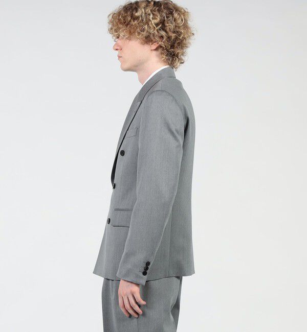 Edition「ウールモヘヤピークドラペルダブルジャケット」|テーラードジャケット|