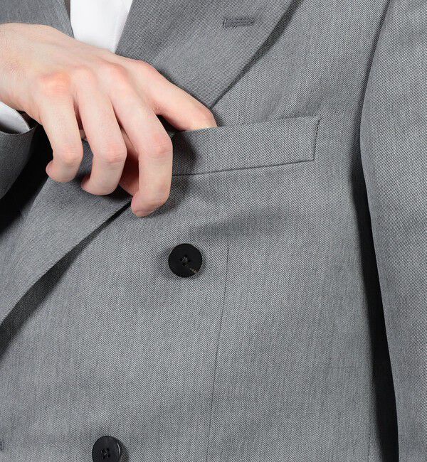 Edition「ウールモヘヤピークドラペルダブルジャケット」|テーラードジャケット|