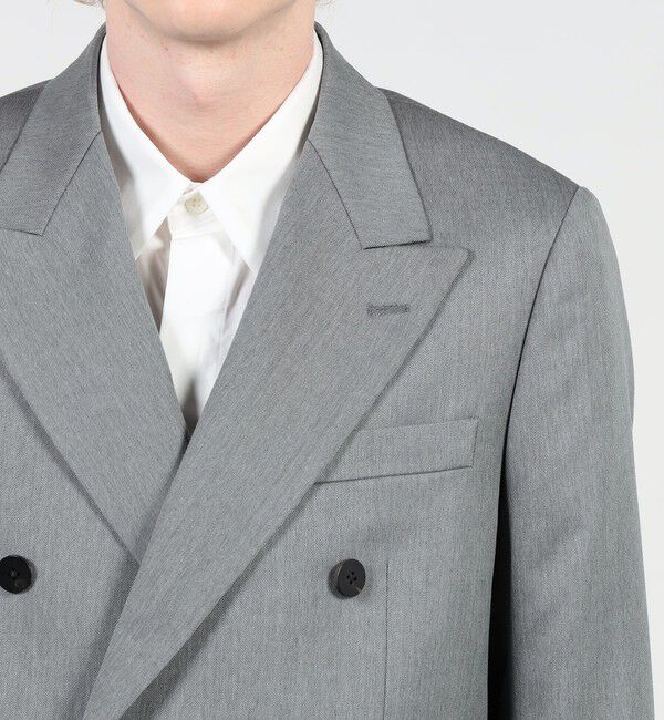 Edition「ウールモヘヤピークドラペルダブルジャケット」|テーラードジャケット|