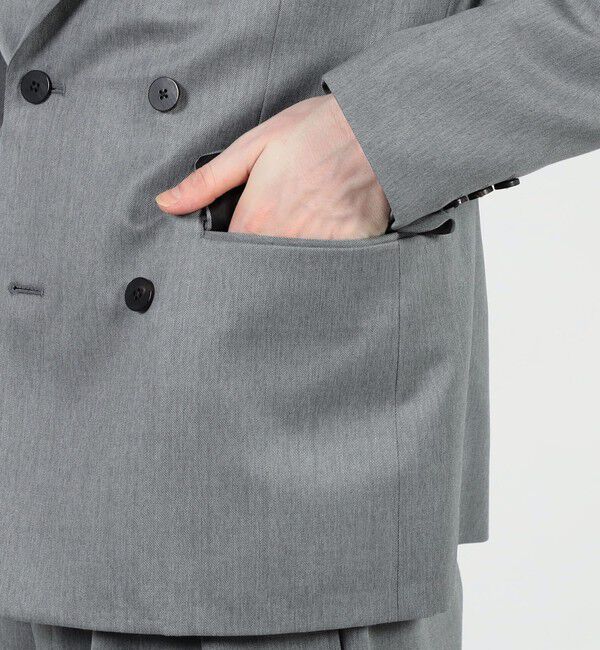 Edition「ウールモヘヤピークドラペルダブルジャケット」|テーラードジャケット|