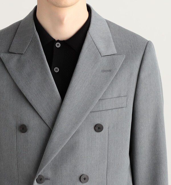 Edition「ウールモヘヤピークドラペルダブルジャケット」|テーラードジャケット|