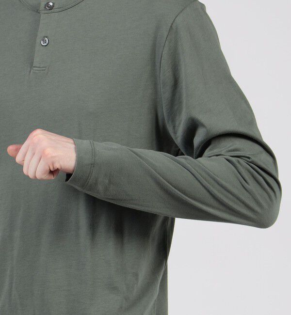 JAMES PERSE「ブラッシュドコットン ヘンリーネックプルオーバー MBEL3613」|Tシャツ・カットソー|