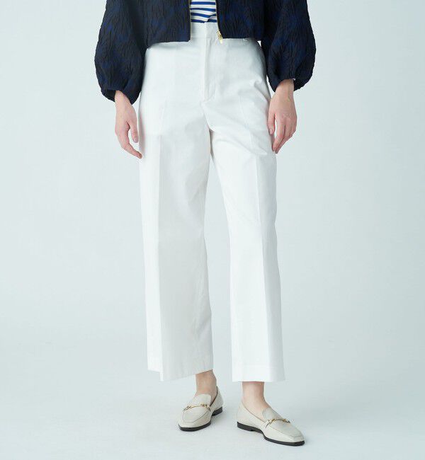 TOMORROWLAND collection「コットンシルクデニム ワイドストレートパンツ」|その他|