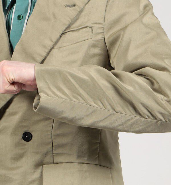 TOMORROWLAND MENS「コットンシルク ダブルブレステッド6Bジャケット」|テーラードジャケット|