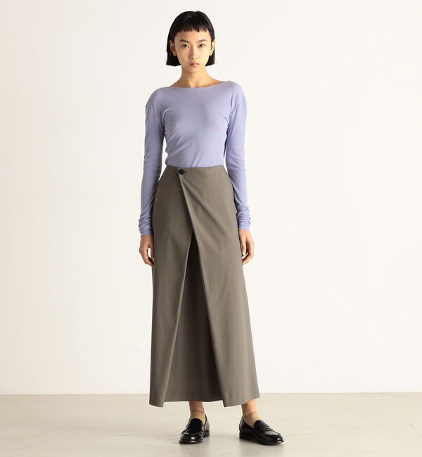 Edition「トロピカルウール ラップロングスカート」|スカート|