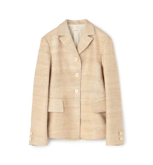 DES PRES「シルクリネンドビー コンパクトジャケット」|テーラードジャケット|41 ライトベージュ