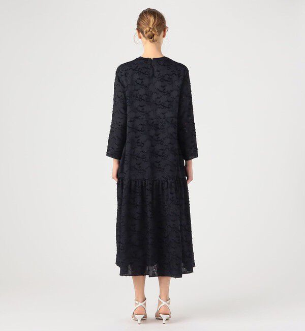 マーガレットカットジャカード フレアギャザーワンピース（Ballsey