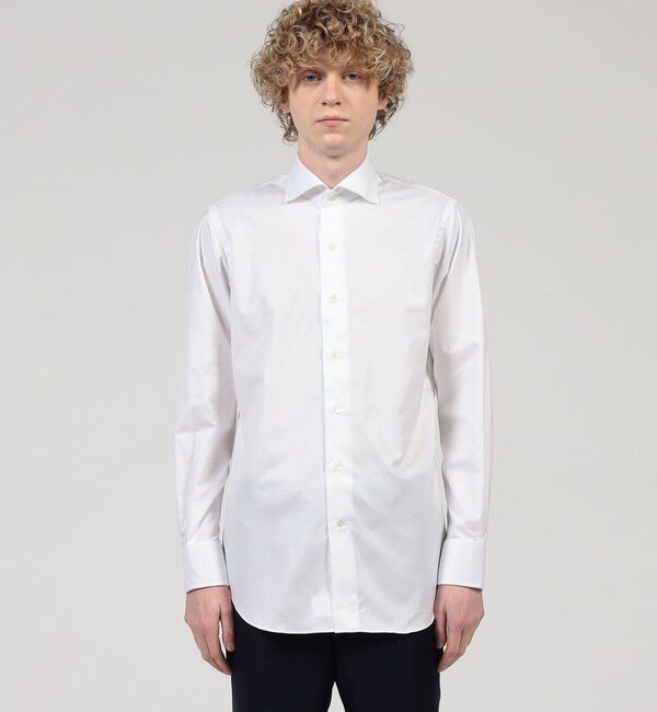 TOMORROWLAND MENS「120/2フレンチツイル ワイドスプレッドカラードレスシャツ」|シャツ・ブラウス|