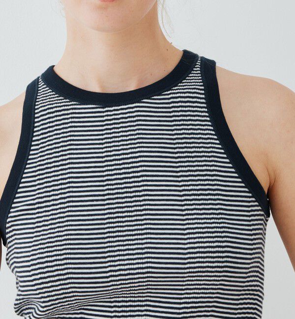 GALERIE VIE「コットンランダムリブ アメリカンスリーブタンクトップ」|タンクトップ|