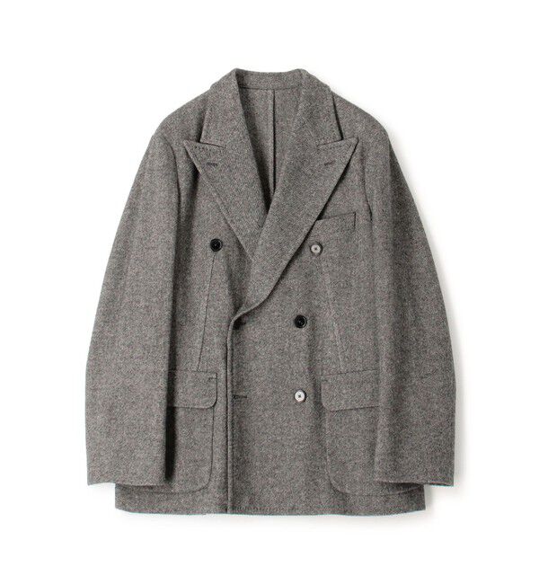 TOMORROWLAND MENS「タスマニアラムウール ダブルブレステッド6Bジャケット」|テーラードジャケット|17 チャコールグレー