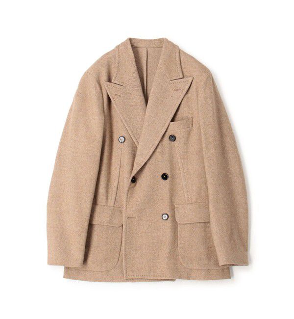 TOMORROWLAND MENS「タスマニアラムウール ダブルブレステッド6Bジャケット」|テーラードジャケット|45 キャメル