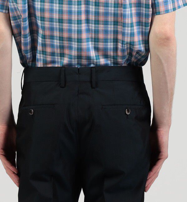 TOMORROWLAND MENS「コットンシルクタイプライター 1プリーツスラックス」|スラックス|