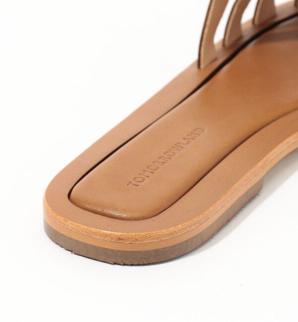 TOMORROWLAND GOODS「TOMORROWLAND レザーフラットサンダル」|サンダル|