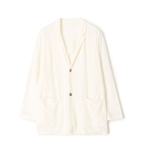 GALERIE VIE「リネンジャージー カーディガンジャケット」|カーディガン|11 ホワイト