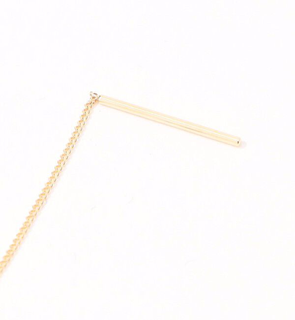 TOMORROWLAND GOODS「Hirotaka Mini Beluga オニキス チェーン シングルピアス」|ピアス|