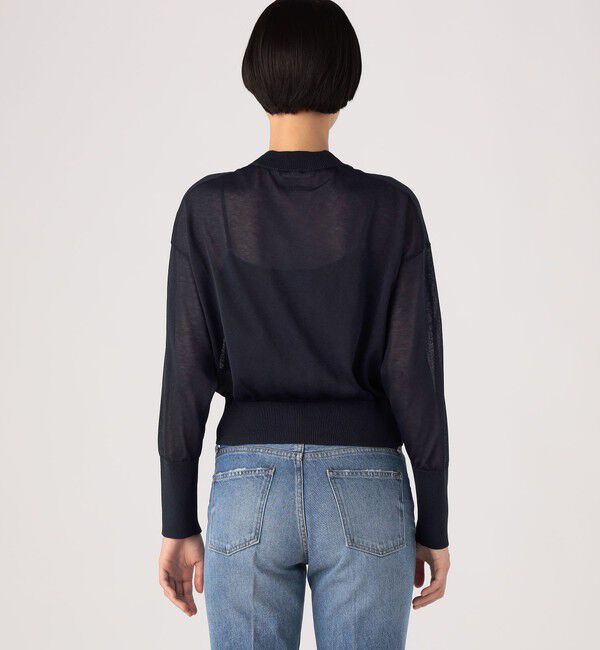 MACPHEE「ドライポリエステル ジップアップカーディガン」|カーディガン|