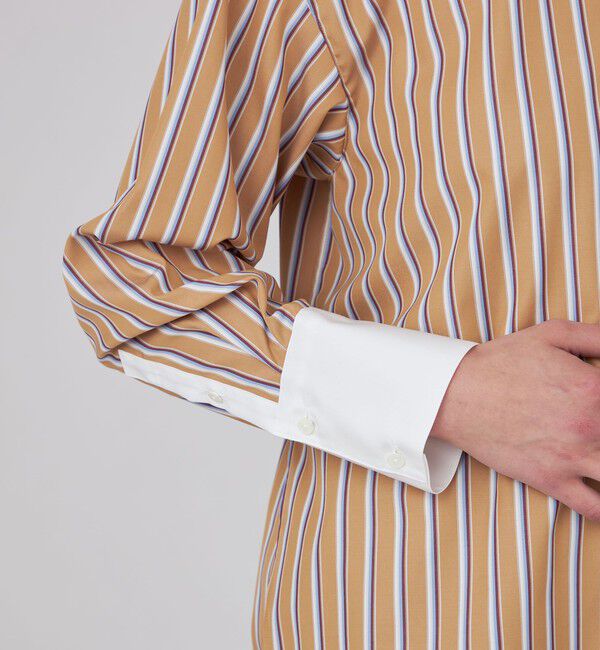 MACPHEE「コットンブロード バンドカラーシャツ」|シャツ・ブラウス|