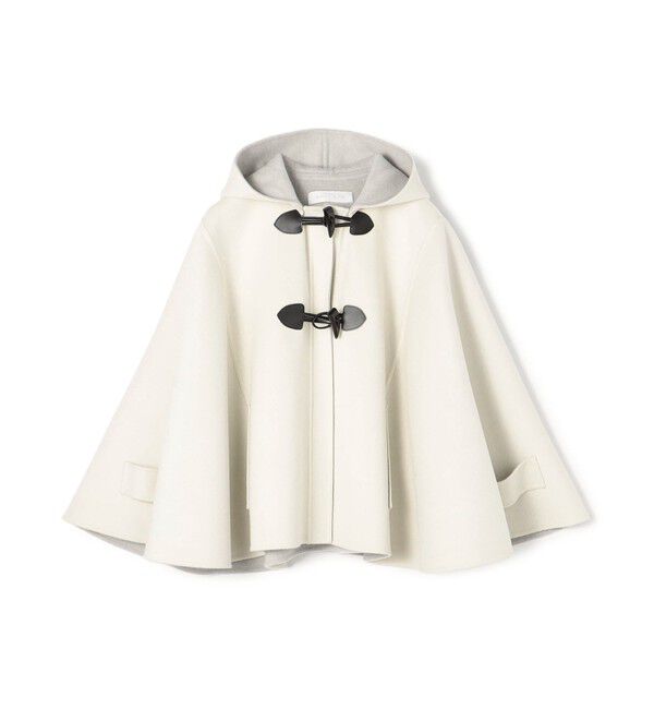 GALERIE VIE「ウールダブルフェイス フーテッドポンチョ」|ポンチョ・ケープ|11 ホワイト