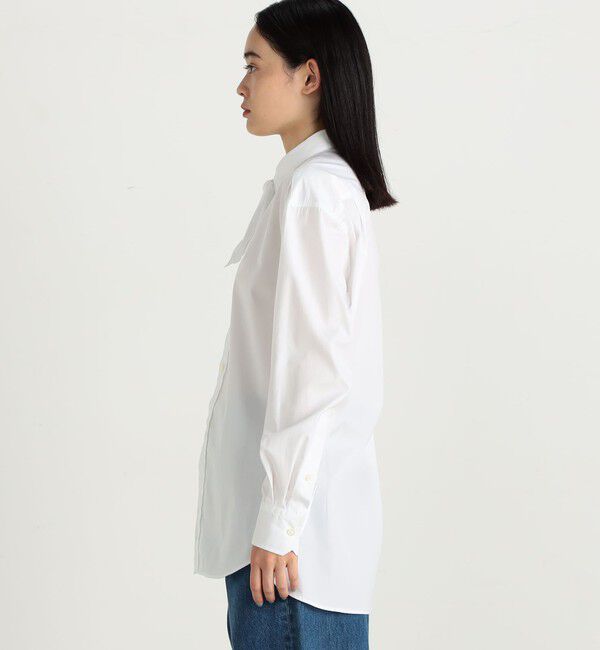Edition「スーピマコットン スカーフタイブラウス」|シャツ・ブラウス|