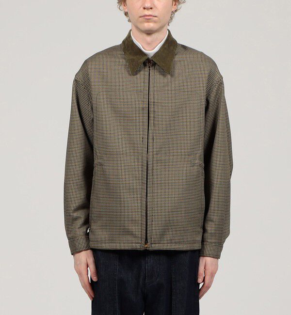 TOMORROWLAND MENS「ポリエステル ガンクラブチェックブルゾン」|ブルゾン・スタジャン|