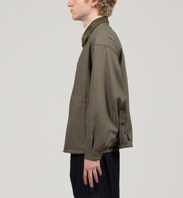 TOMORROWLAND MENS「ポリエステル ガンクラブチェックブルゾン」|ブルゾン・スタジャン|