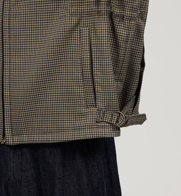 TOMORROWLAND MENS「ポリエステル ガンクラブチェックブルゾン」|ブルゾン・スタジャン|