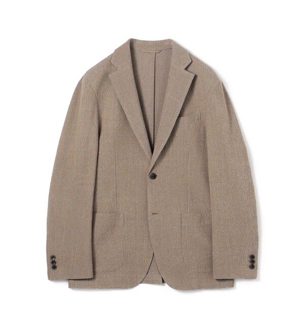 TOMORROWLAND MENS「ウールメッシュ シングルブレステッド2Bジャケット」|テーラードジャケット|43 ベージュ