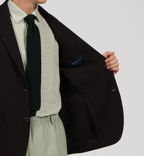 TOMORROWLAND MENS「ウールメッシュ シングルブレステッド2Bジャケット」|テーラードジャケット|