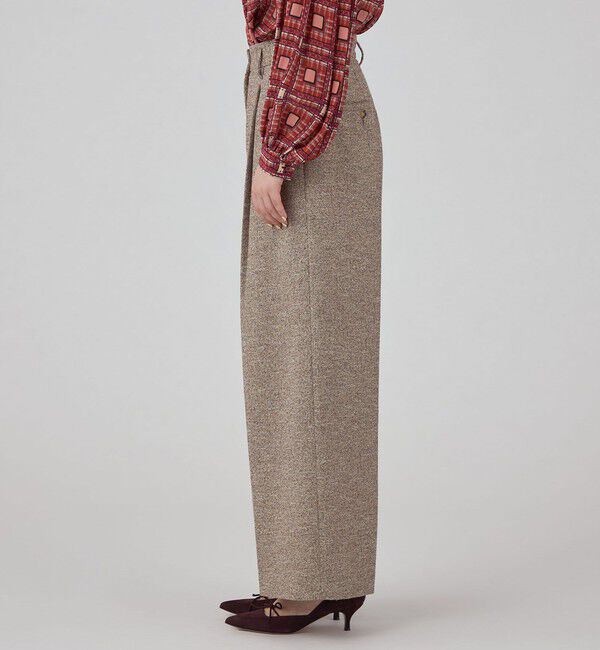 Ballsey「Jennifer タックワイドパンツ」|スラックス|