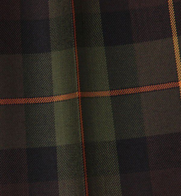 TOMORROWLAND MENS「ウールギャバジン タータンチェック イン2プリーツストレートスラックス」|スラックス|