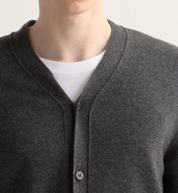 Edition「エクストラファインウール Vネックカーディガン」|カーディガン|