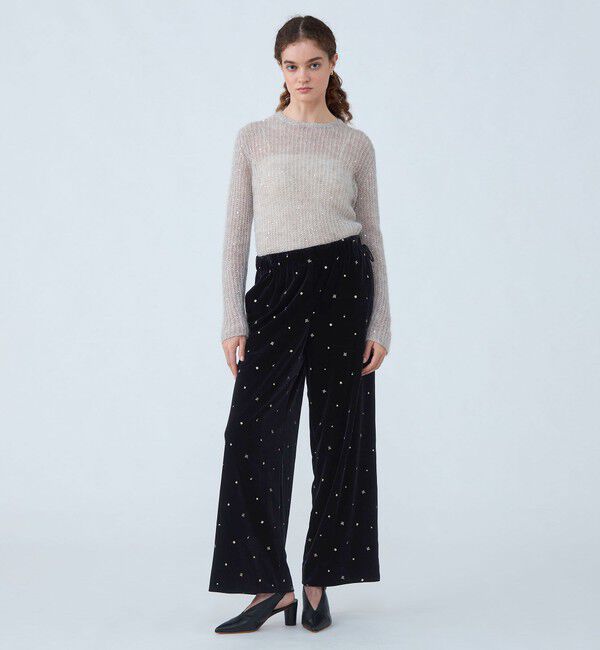 Ballsey「ラメスパンコールモヘヤ クルーネックプルオーバー」|ニット・セーター|