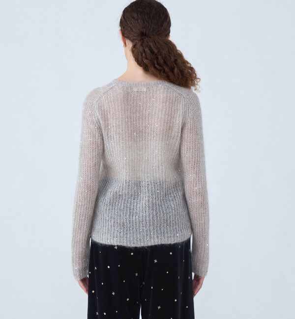 Ballsey「ラメスパンコールモヘヤ クルーネックプルオーバー」|ニット・セーター|