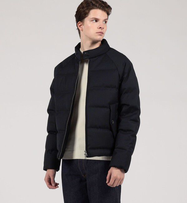 TOMORROWLAND MENS「ウールシルクツイル  ダウンブルゾン」|ダウン|