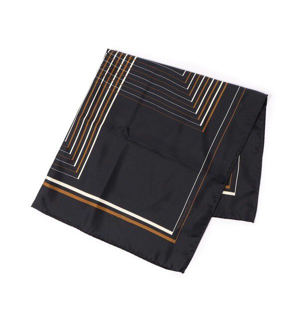TOMORROWLAND GOODS「AENEIS ILLUSION シルクスカーフ」|バンダナ・スカーフ|18 ブラック系