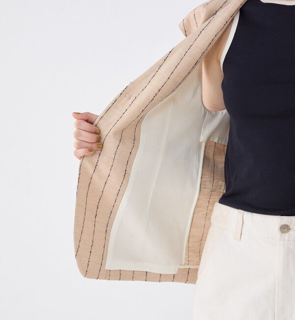 MACPHEE「ダブルカバーリネン ジレ」|ベスト・ジレ|