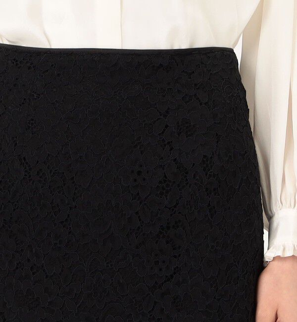 Ballsey「フラワーコードレース ペンシルタイトスカート」|タイト|