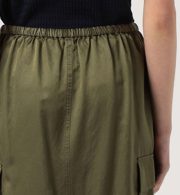 MACPHEE「コットンレーヨンモールスキン カーゴマキシスカート」|タイト|