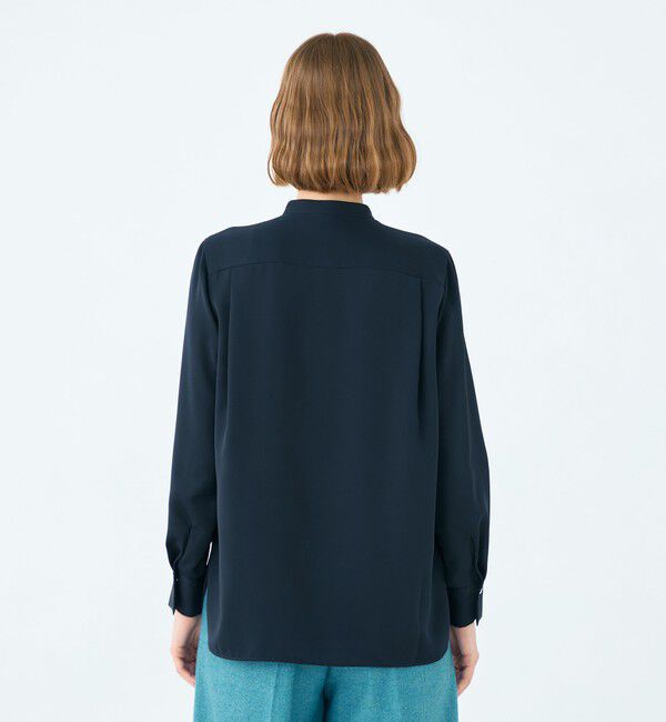 Ballsey「スムースサテン ピンタックブラウス」|シャツ・ブラウス|