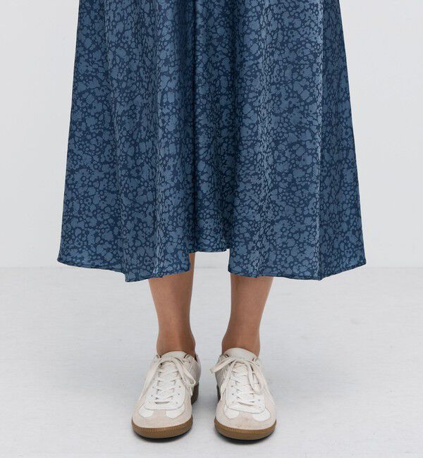 BACCA「キュプラインディゴプリント ロングワンピース」|ワンピース|