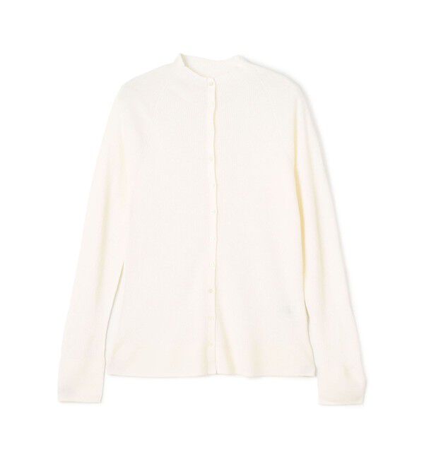 DES PRES「ウーステッドウールファインリブ ビルドネックカーディガン」|カーディガン|11 ホワイト