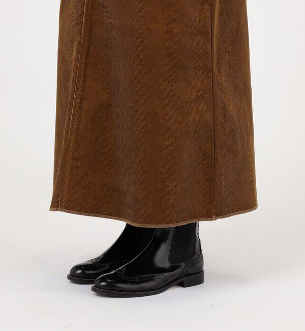 TOMORROWLAND BUYING WEAR「UNION LAUNCH INDIGO&times;CAMEL ロングスカート」|台形|